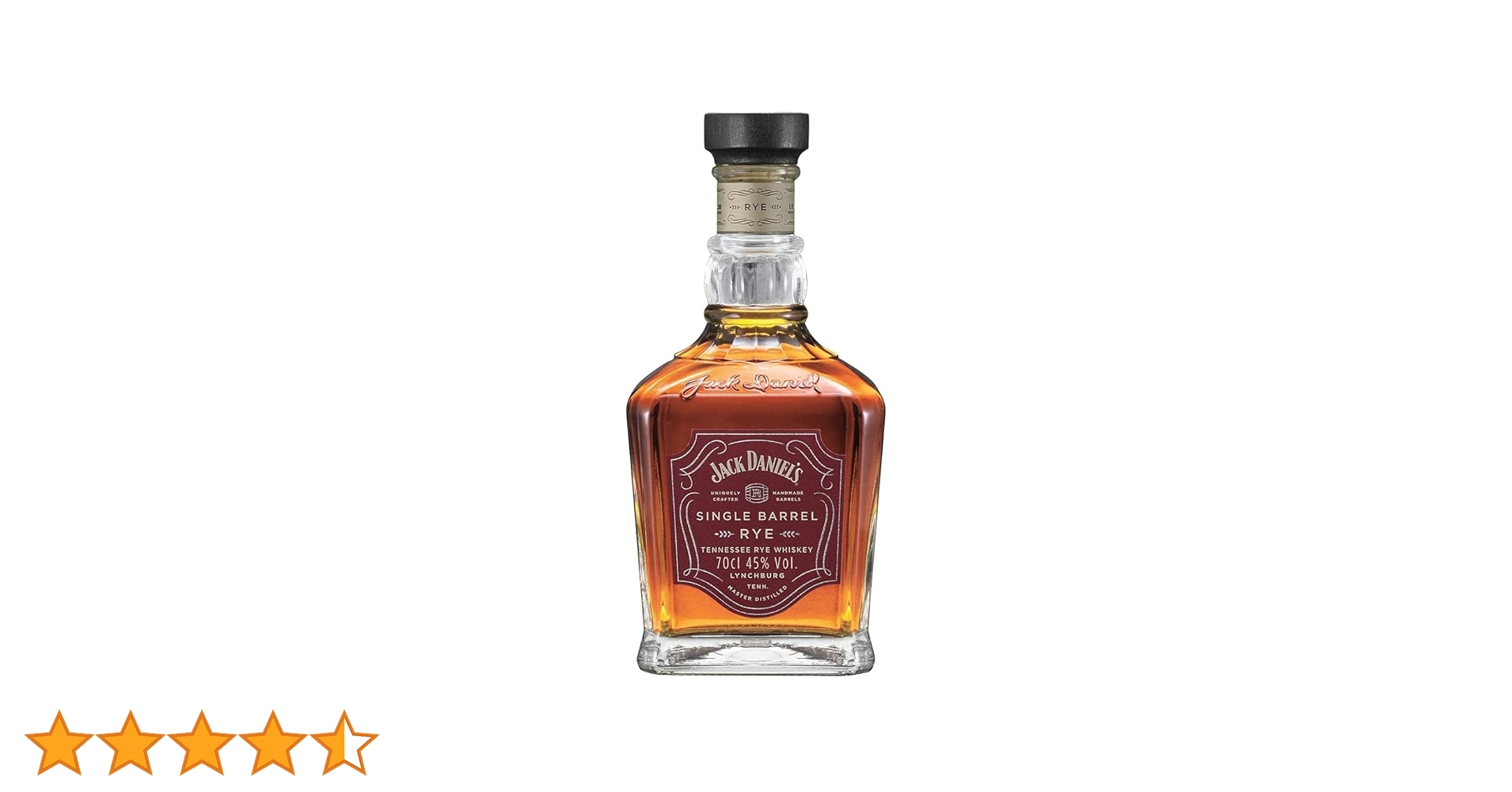 Jack Daniel's Single Barrel Rye 750ml 2本 Jack Daniel's Single Barrel Rye Whiskey, 70cl